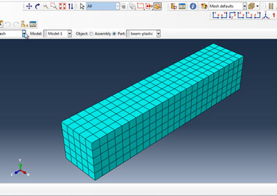 آموزش شبیه سازی تغییر شکل پلاستیک الاستیسیته در نرم افزار اباکوس 